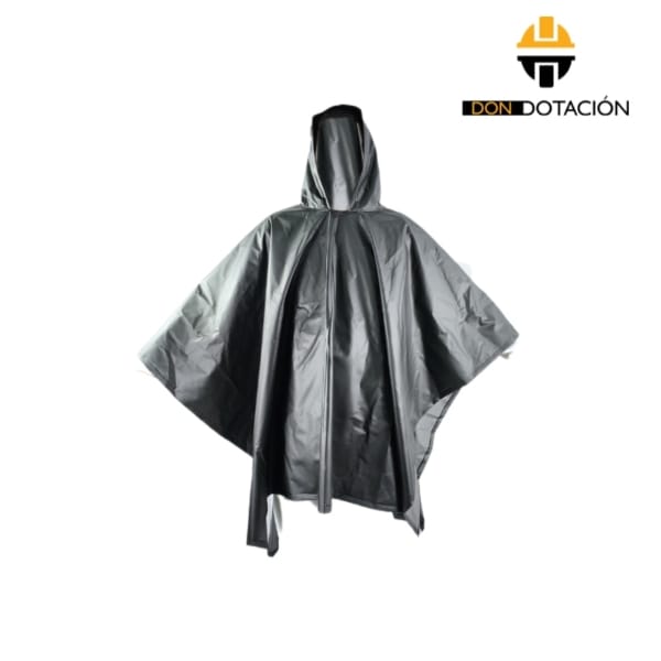 Capa Impermeable Negra en PVC para Protección Industrial