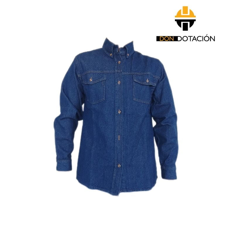 CAMISA DE JEAN INDUSTRIAL AZUL - DON DOTACIÓN