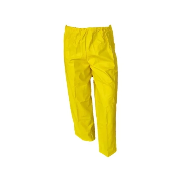 Traje impermeable PVC amarillo para protección y comodidad en cualquier clima