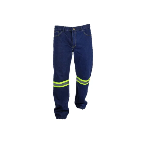 pantalon Jean industrial con cintas reflectivasa hombre