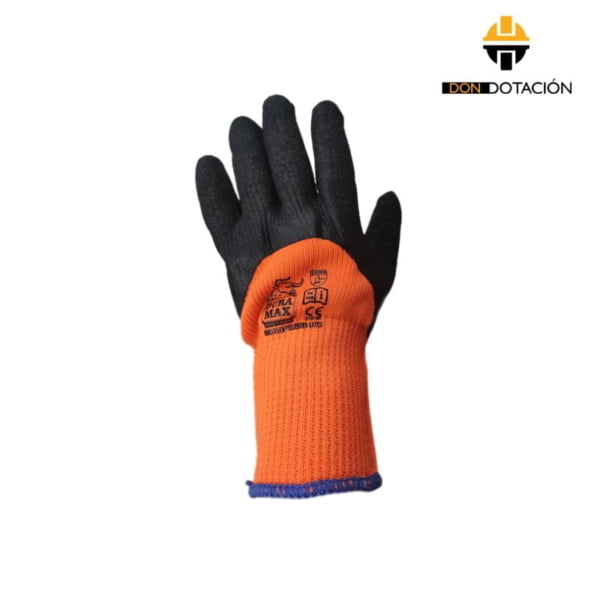 Guante Multiflex Poliéster Látex Naranja