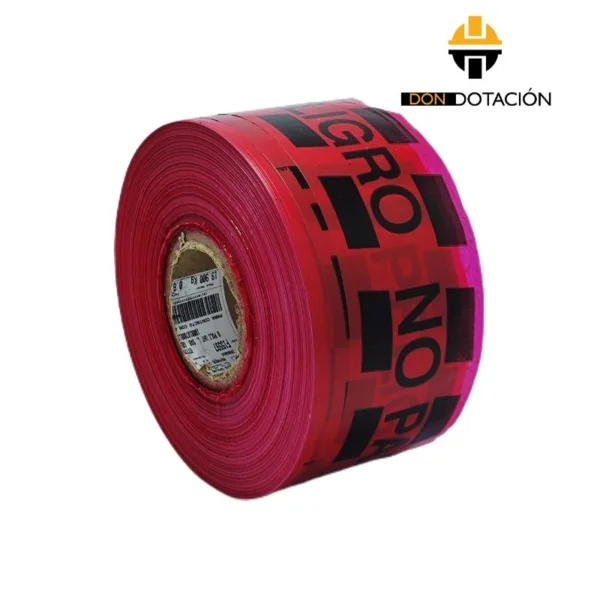 cinta de peligro no pase roja x 500m