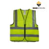 Chaleco Reflectivo verde neon con Cremallera