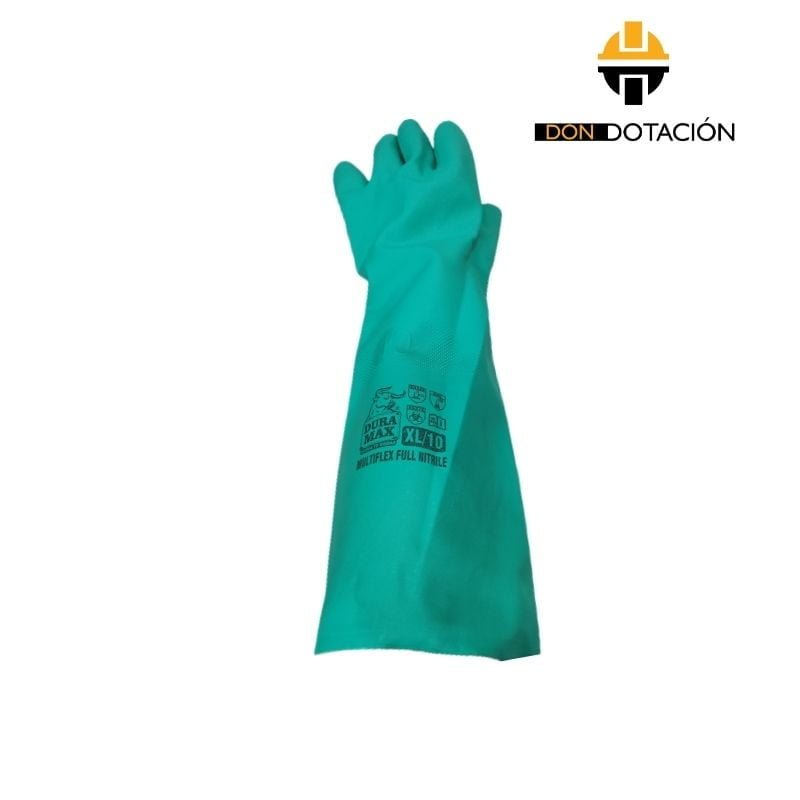 GUANTES LARGOS TERCIOPELO M.T/BO VERDE BOTELLA