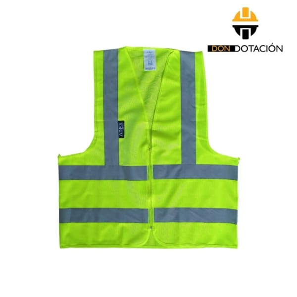 Chaleco Reflectivo Con Cremallera Verde
