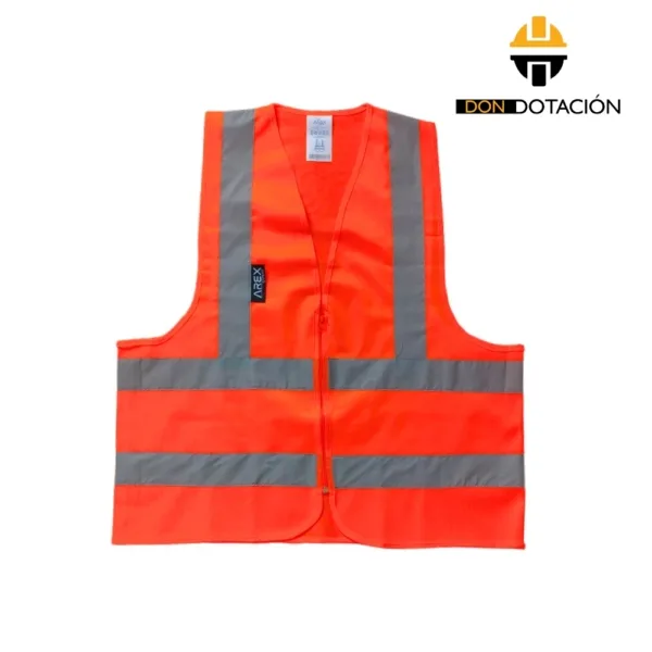 Chaleco Reflectivo Naranja Con Cremallera 120g