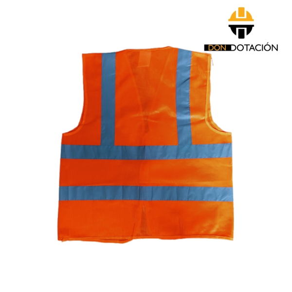 Chaleco Reflectivo Naranja con Cremallera