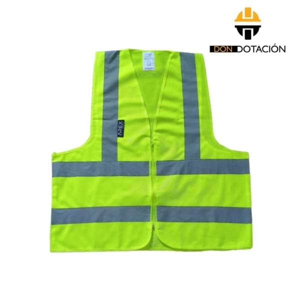 Chaleco Reflectivo Verde con cremallera 120g