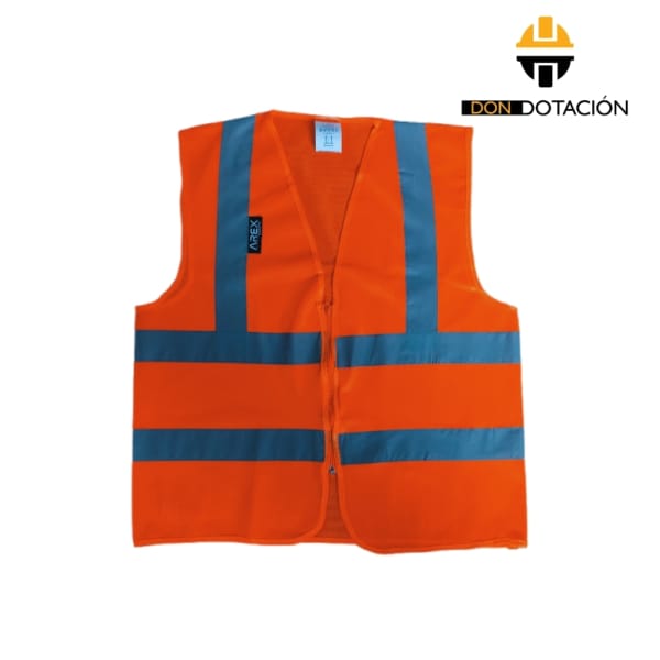 Chaleco reflectivo En H con cremallera 80g poliester