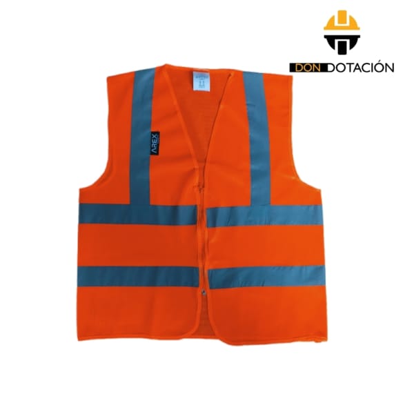Chaleco reflectivo con cremallera Naranja