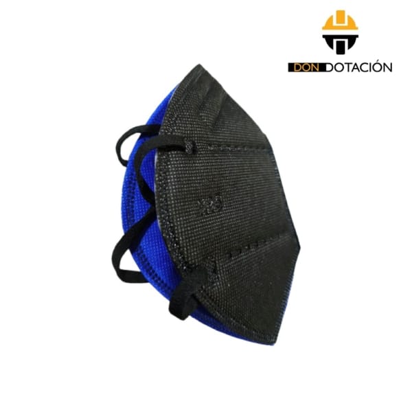 Tapabocas Negro industrial N95 Paq X 100